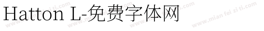 Hatton L字体转换